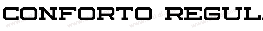 Conforto Regular字体转换